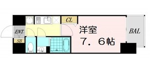 プレサンス難波フィールドの物件間取画像